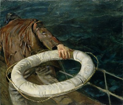 Man Overboard by Christian Krohg